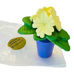 American Girl Garden FLOWERS Yellow Pansy Flower Plant Doll Table Accessory